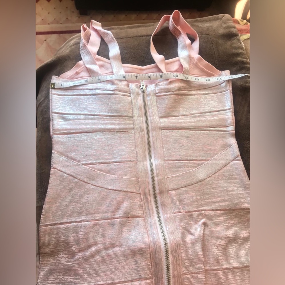 Js Collections Pink & Silver Bodycon Midi Dress W… - image 8